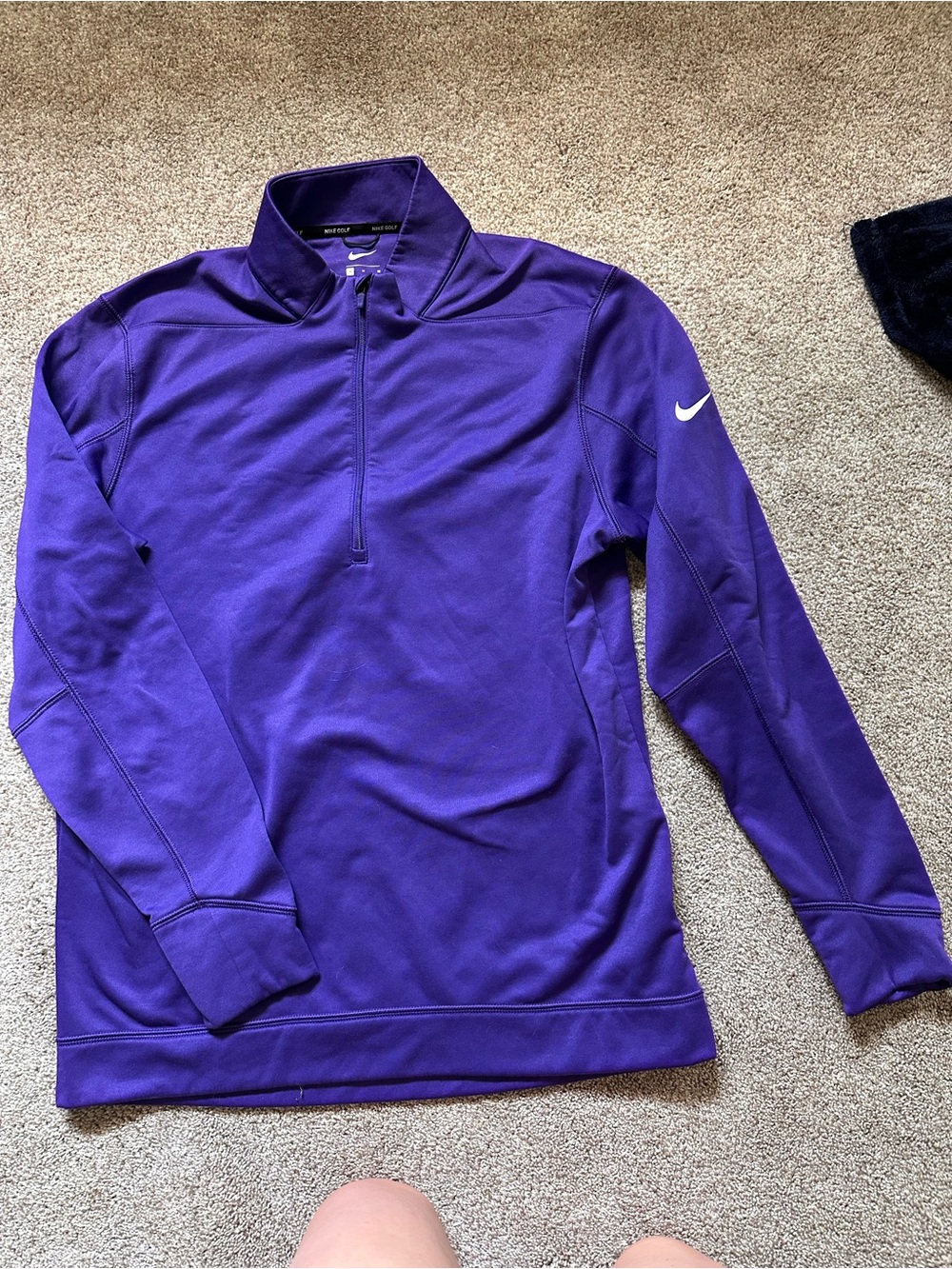 Nike Golf Purple Half-Zip Men’s  Athletic Pullover Medium